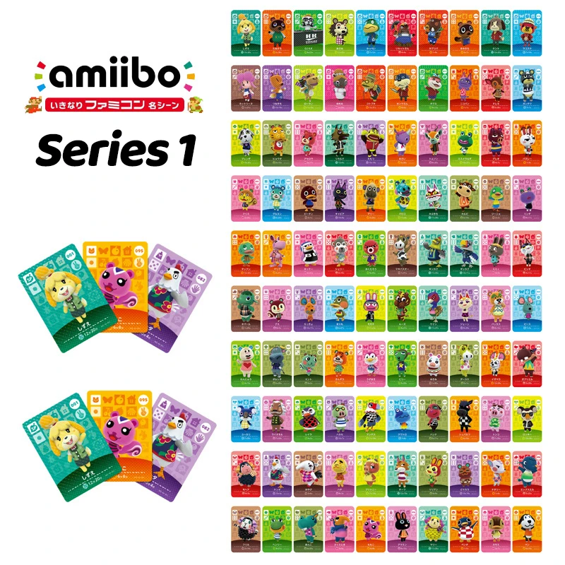 500 шт. карточки для перекрещивания животных серия 1/2/3/4 Amiibo NS игр от 001 до 400