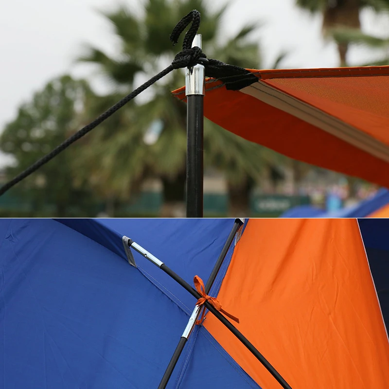 Большая походная палатка на 5-8 человек двухслойная Водонепроницаемая дорожная с