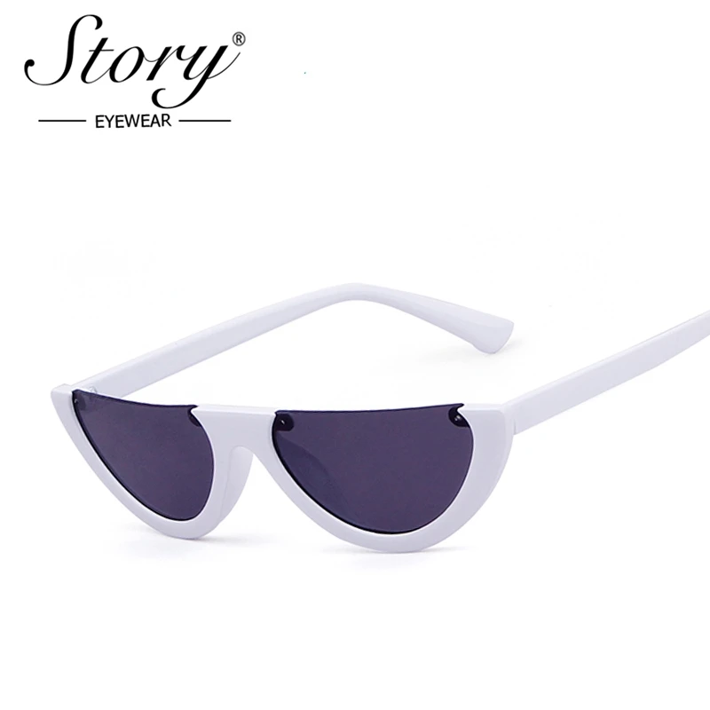 Женские солнцезащитные очки в оправе кошачий глаз STORY Cool маленькие размеры 2017