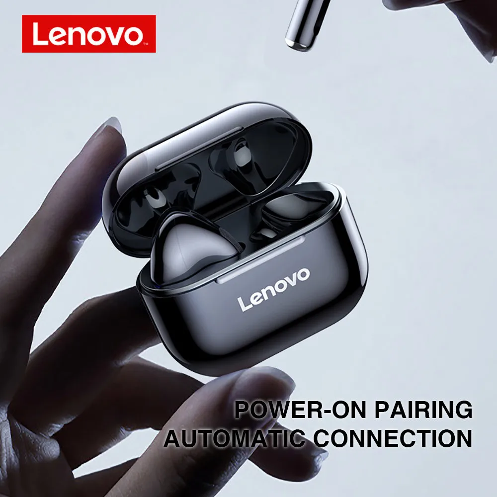 Беспроводные наушники Lenovo LP40 TWS bluetooth 5 0 стерео HD разговор с микрофоном гарнитура