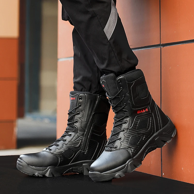 

Mens Black Boots Mens Shoes Casual Safety Boots Man Winter Men's Men Vintage For Fashion Tenis De Bota Para Hombre