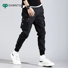 Мужские брюки-карго в стиле хип-хоп, повседневные штаны в стиле K-POP, Джоггеры со множеством карманов, модная уличная одежда в стиле Харадзюку