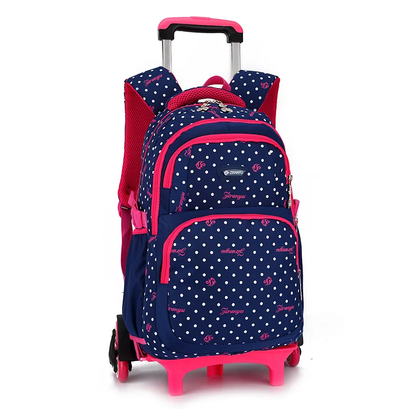 2019 Водонепроницаемый Тележка Школьные рюкзаки для девушек детские школьные