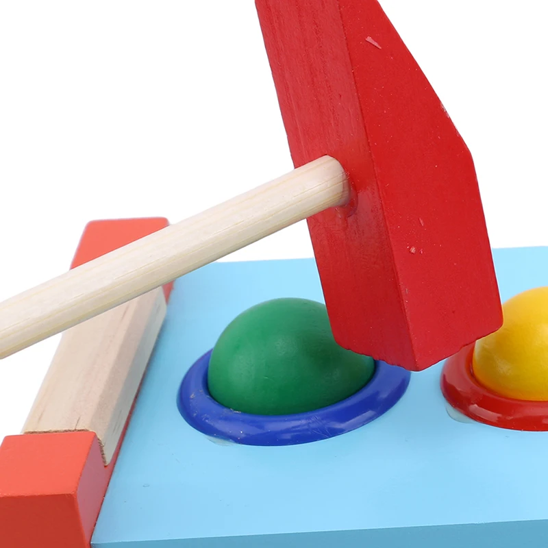 

Creative Wooden Shape Matching Digital Cognition Intelligence Training Puzzle Toy Hitting Ball Trailer Toy For Children Gift