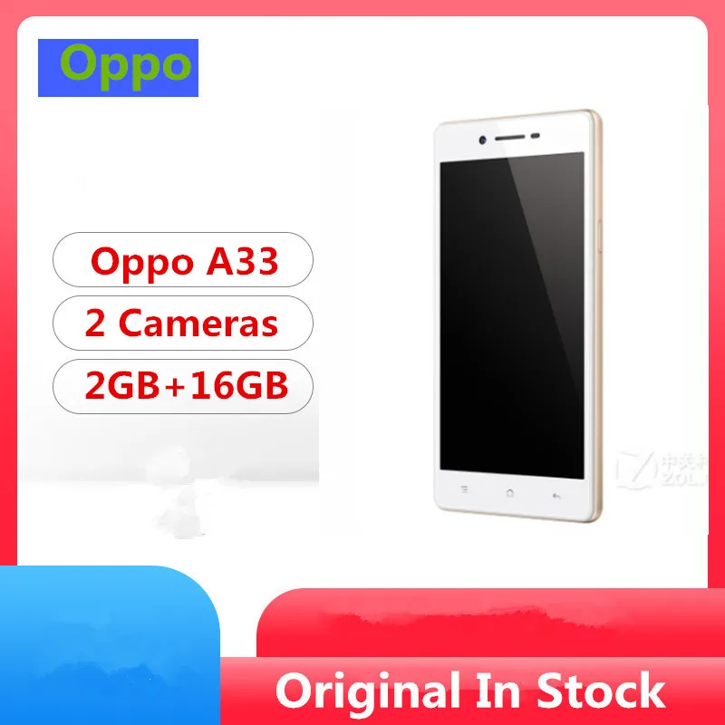 Смартфон Oppo A33 4G LTE Snapdragon 410 Android 5 1 0 дюйма IPS 960x540 2 + 16 ГБ 8 Мп две Sim карты|Смартфоны| |