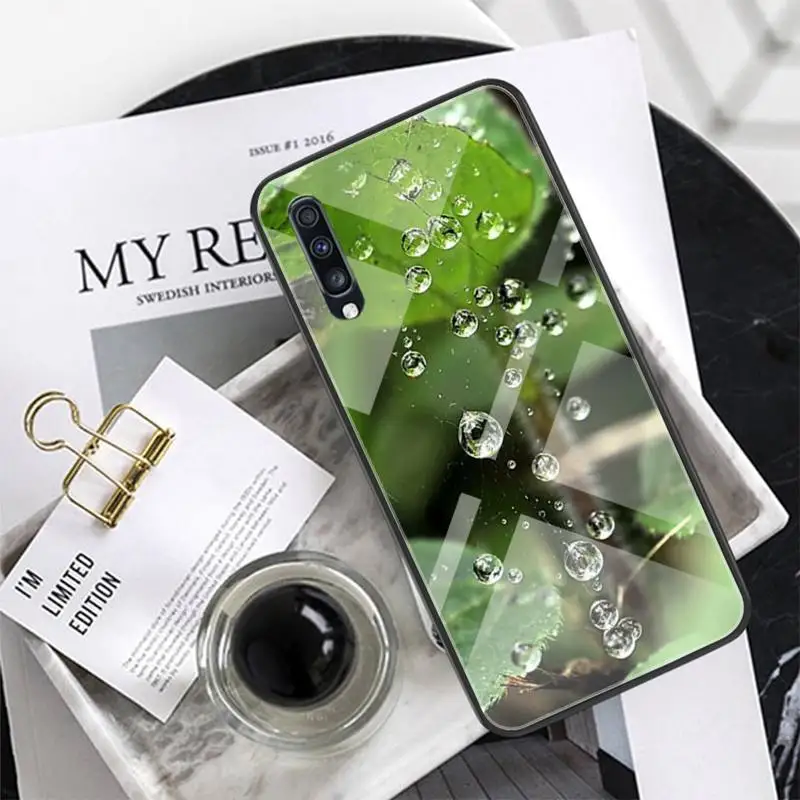 

Rainy Day Dew Phone Case For Xiaomi Mi 6 8 8Lite For Redmi 6 Note7 5 Phone Case Glass