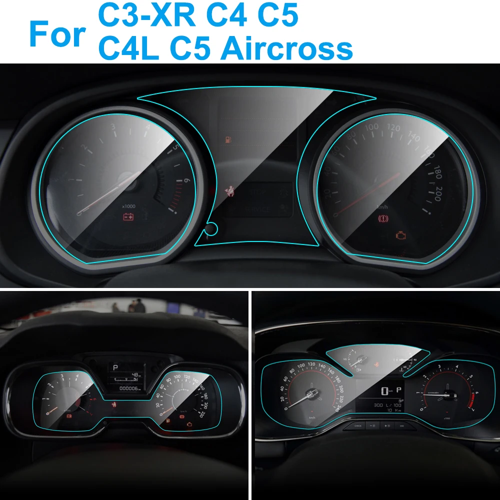 

Car Instrument Panel Screen Protector for Citroen C3-XR C5 C4 C4L C5 Aircross Auto Interior Protective TPU Film Car Accessories