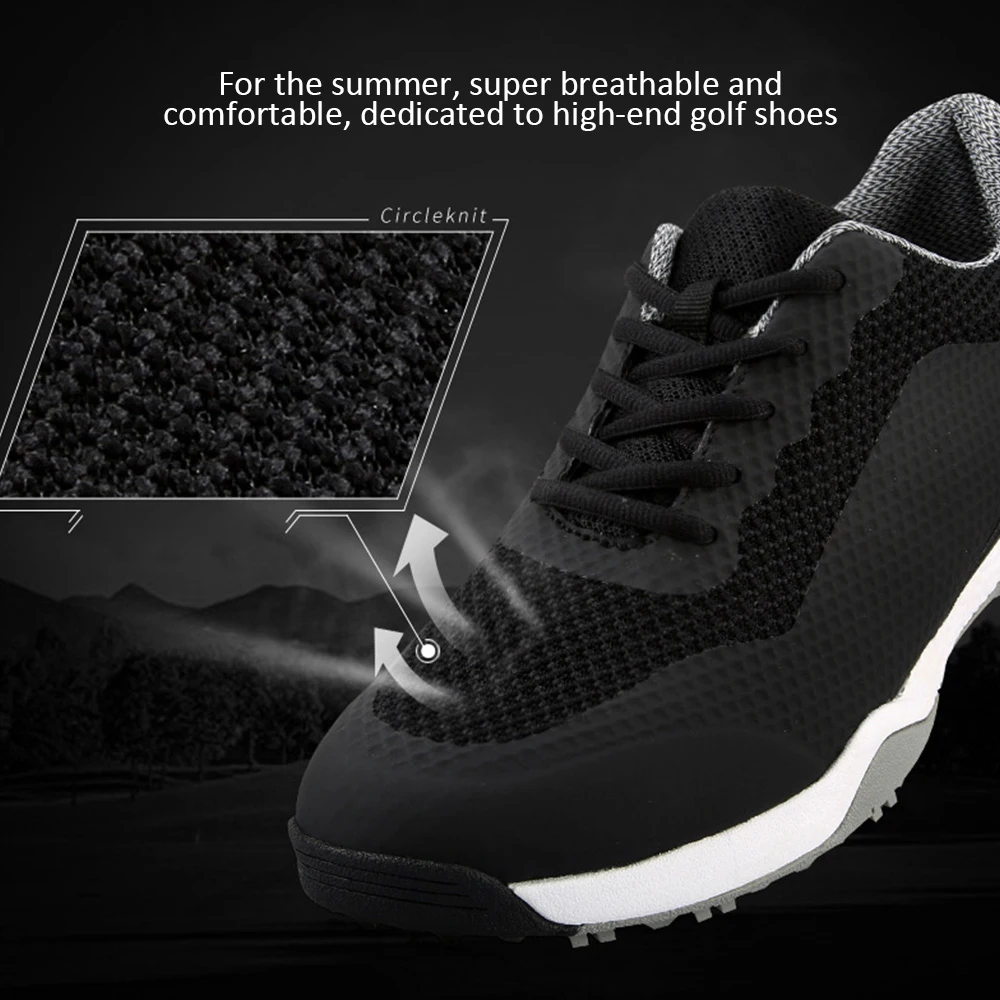 Мужская обувь для гольфа PGM дышащая Нескользящая водонепроницаемая с сеткой