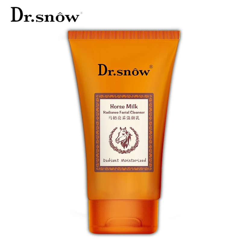 Очищающее Средство Dr.snow horse для лица пена с эффектом сияния и отшелушивания