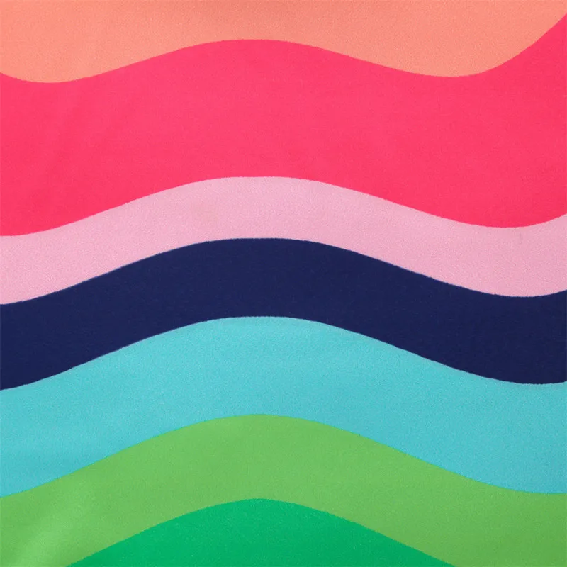 1-7 Years Girls Summer Dresses Clothing Kids Cotton Sleeveless Dress 2019 Rainbow Printed Princess Children Sling Outfits | Детская