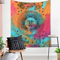 colorful sun moon mandala tapestry wall hanging celestial wall tapestry hippie wall carpets dorm decor wall tapestry