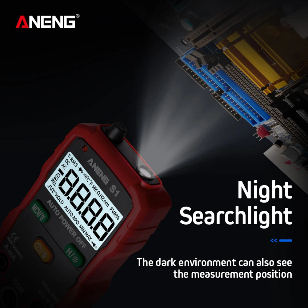 Умный мультиметр Цифровой истинный RMS Авто Диапазон Профессиональный ЖК