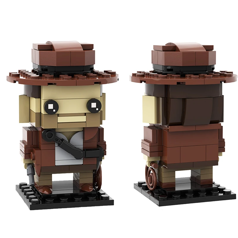 MOC Classic Indiana Jones Doll Nutcracker Particle Building Blocks Assemble Bricks Part Decoration Adult Child Toy Birthday Gift | Игрушки и