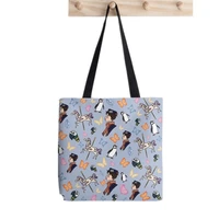 2021 shopper mary poppins pattern painted tote bag women harajuku shopper handbag girl shoulder shopping bag lady canvas bag