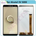 ЖК-экран для Alcatel 3V 5099Y 5099A 5099D 5099U 5099I, ЖК-дисплей со кодирующий преобразователь сенсорного экрана в сборе экраном, дигитайзер в сборе, запчасти для телефонов, протестированный Топ