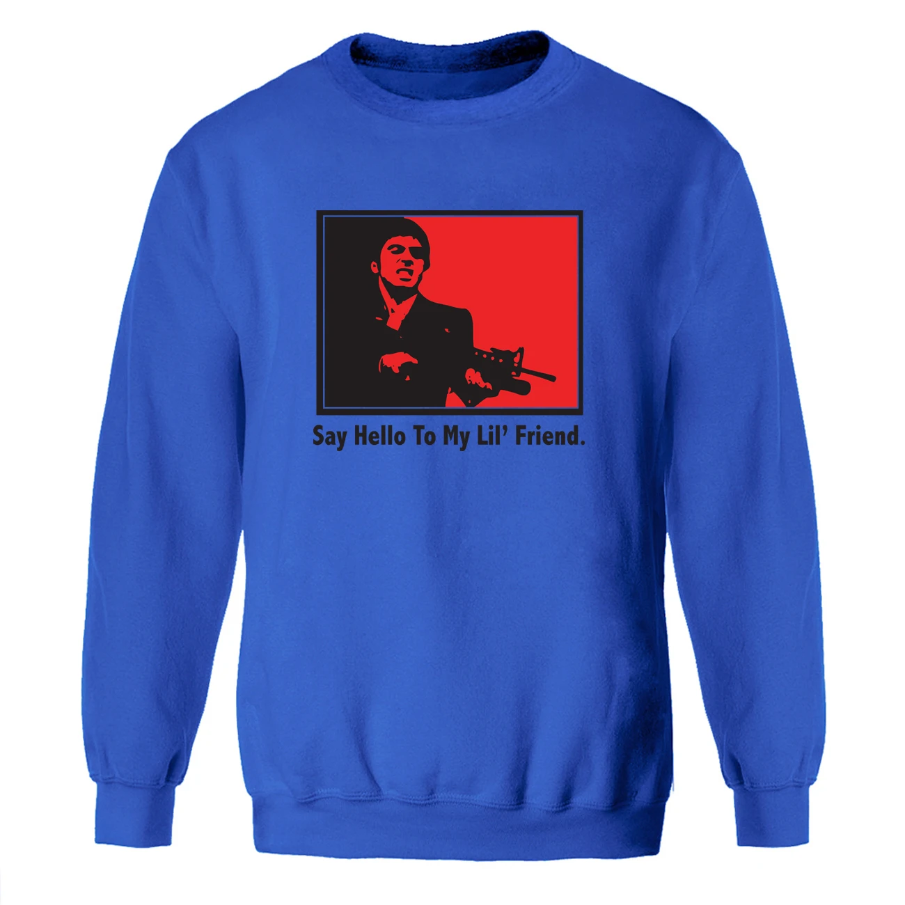 SCARFACE Привет мой lil друг толстовки фильм с круглым вырезом толстовка зима-осень флис теплая спортивная одежда