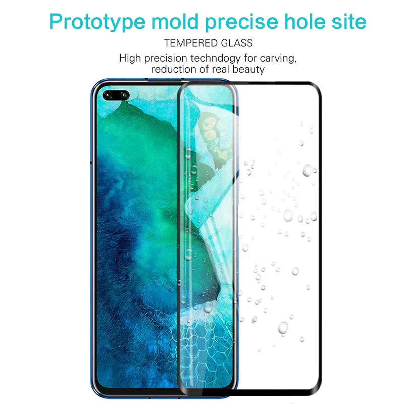 Чехол для honor v30 pro v20 v10 защитное покрытие из закаленного стекла huawei view v 30 20 10 view30