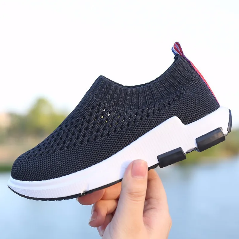 

Children Sneakers For Boys 2021 New Kids Sport Shoes Knit Mesh Breathable Running Shoes Girls Light Outdoors School Casual Shoes