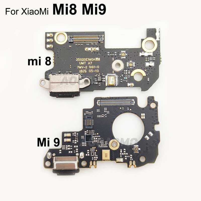 Aocarmo para Xiaomi Mi 8 9 Mi8 Mi9 tipo-C conector de carga USB r&aacute;pido puerto de carga conector Flex Cable con IC de reemplazo-5