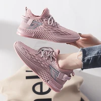2020 new spring fashion explosion shaped flying woven fish scale womens shoes jelly bottom sneakers air mesh casual shoes