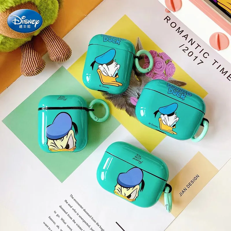 

Disney Donald Duck Case For Apple Airpods 2/1 Cover Cute Funny Soft IMD Case For Airpod Earphone Capa For Airpods Pro Box