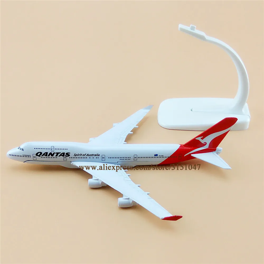 16 см Air Spirit Of Australia QANTAS Boeing 747 B747 Airlines модель самолета из сплава металла литье под