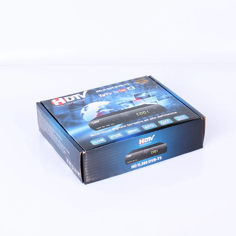 Цифровой HD H.265 DVB T2 спутниковый ТВ-приемник тюнер Youtube Scart Lan DVB-C для