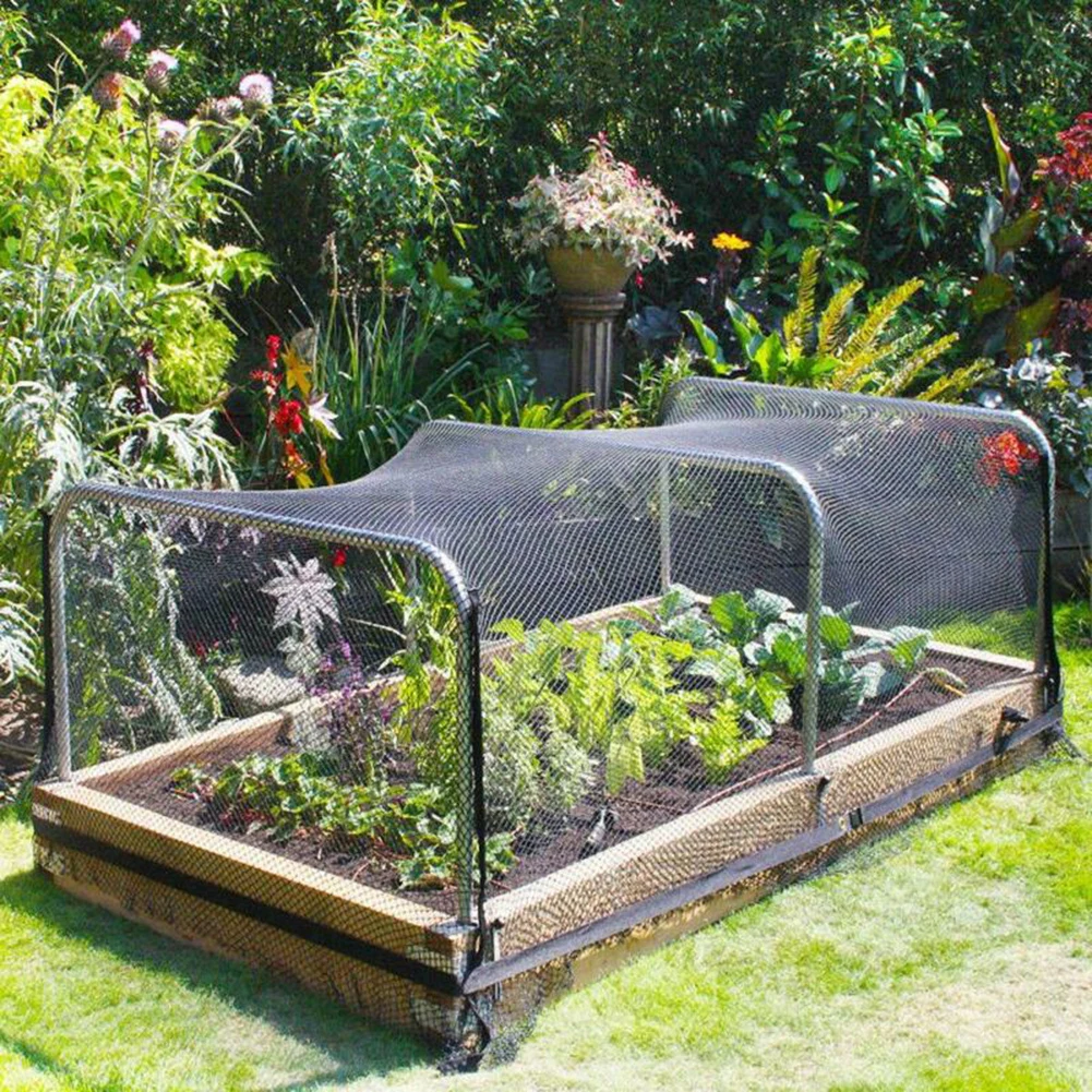 

Сверхпрочная сетка для сада 5*10/15/25/35 м, многоразовая черная нейлоновая сетка для защиты от птиц, оленей, приборы для сада