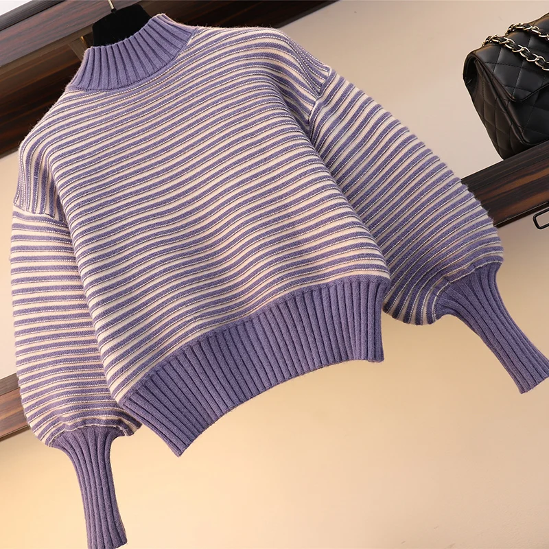 Модный осенне-зимний вязаный комплект из двух предметов Женская юбка с