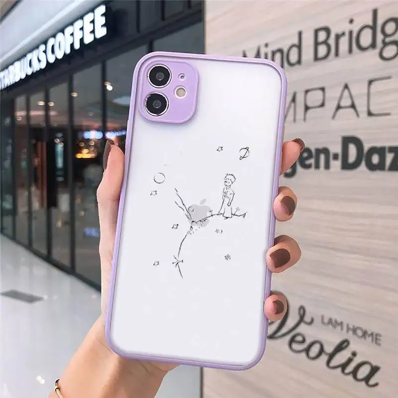 

Little Prince Phone Cases matte transparent For purple iPhone 7 8 x xs xr 11 12 pro plus max mini Clear Funda