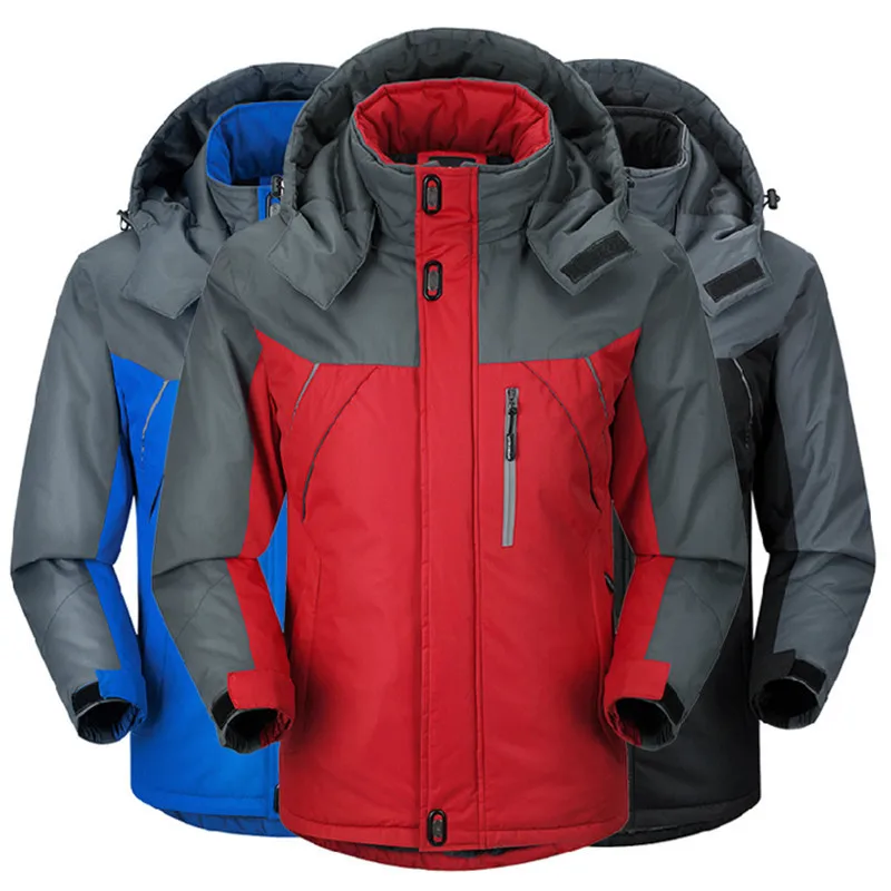 

Winter Parka Men Plus Velvet Warm Windproof Coats Mens Military Hooded Jackets Casaco Masculino Casacos Men's Outwear Overcoat