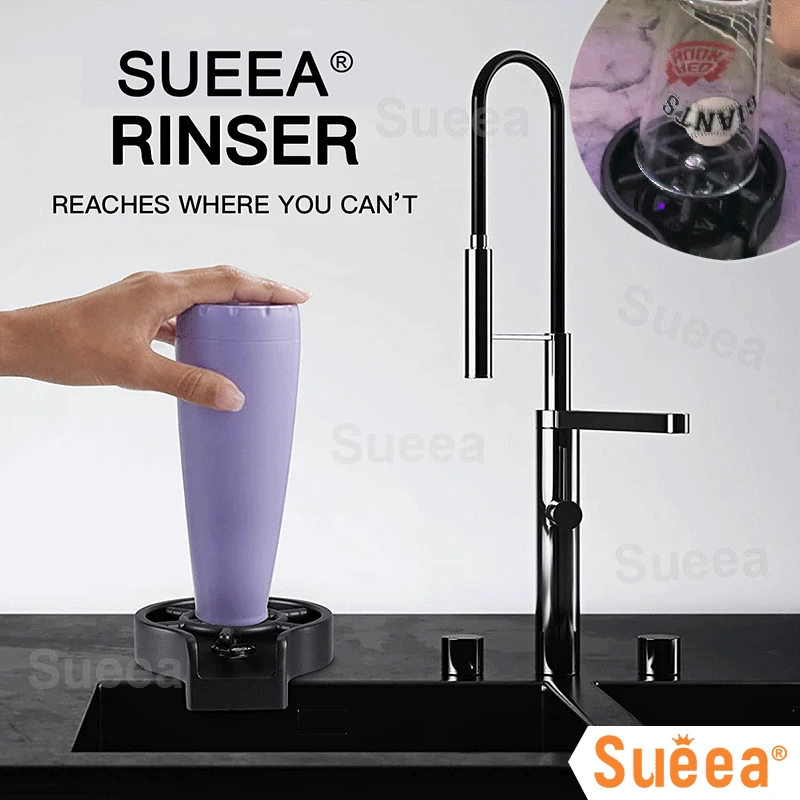 

Faucet Glass Rinser Kitchen Automatic Cup Washer Bar Glass Rinser Coffee Pitcher Wash Cup Tool Kitchen Sink Accessories Dropship