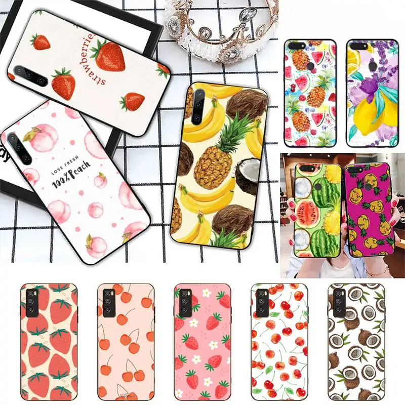 

Summer fruits Phone Case Ultra Thin Luxury Case For Huawei Honor 10i 20i 8 Pro 9 10 20 Lite 30 Pro Back Coque