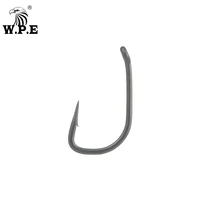 w p e 30pcs50pcslot fishing hook size 246 barbed fishing hook high carbon steel carp fishing tackle fishing accessories