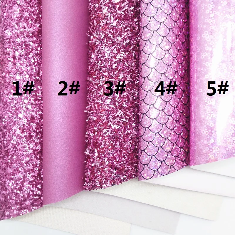 Розовый Блестящий холщовый лист блестящие листы 8x11 дюймов из искусственной кожи