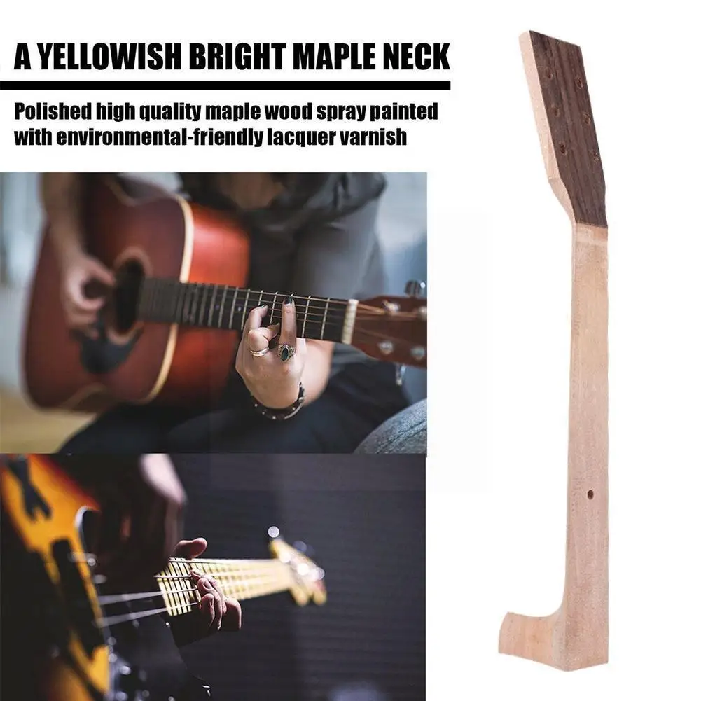 

1pcs Acoustic Guitar Handle 41 Inch Rose Pasted Leather Neck Handle Flat Material Classical Guitar H3n9