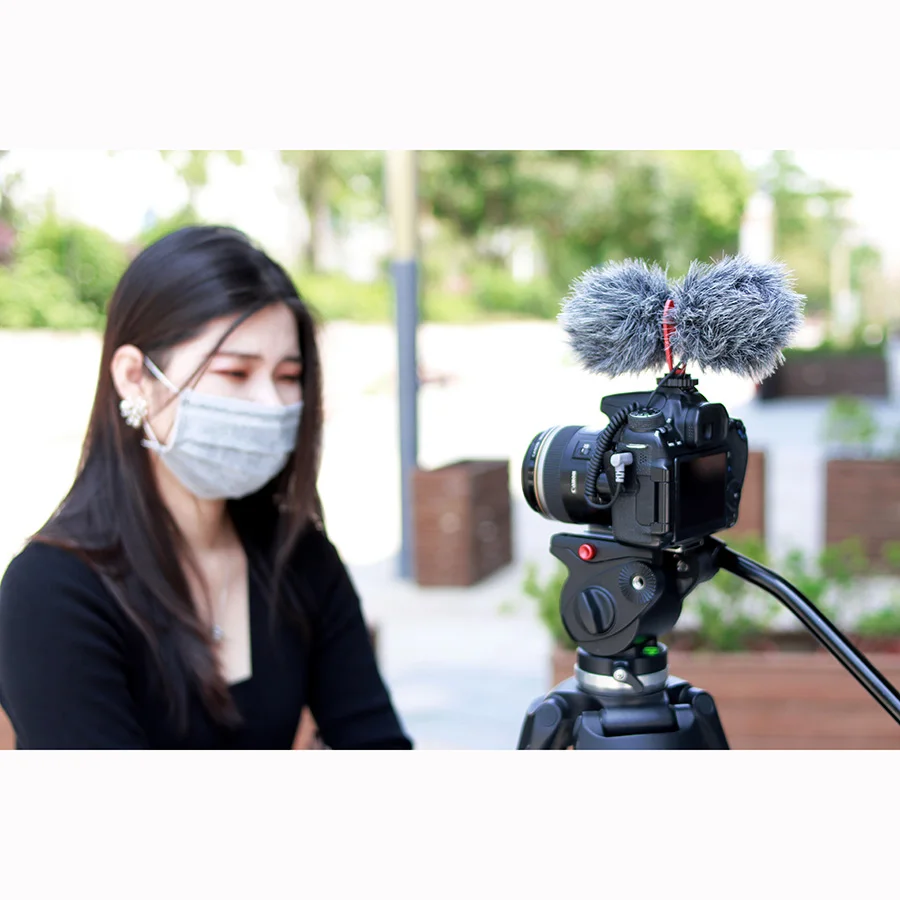 Sairun T mic двойной микрофон для записи видео Vlog интервью телефонов камер dslr