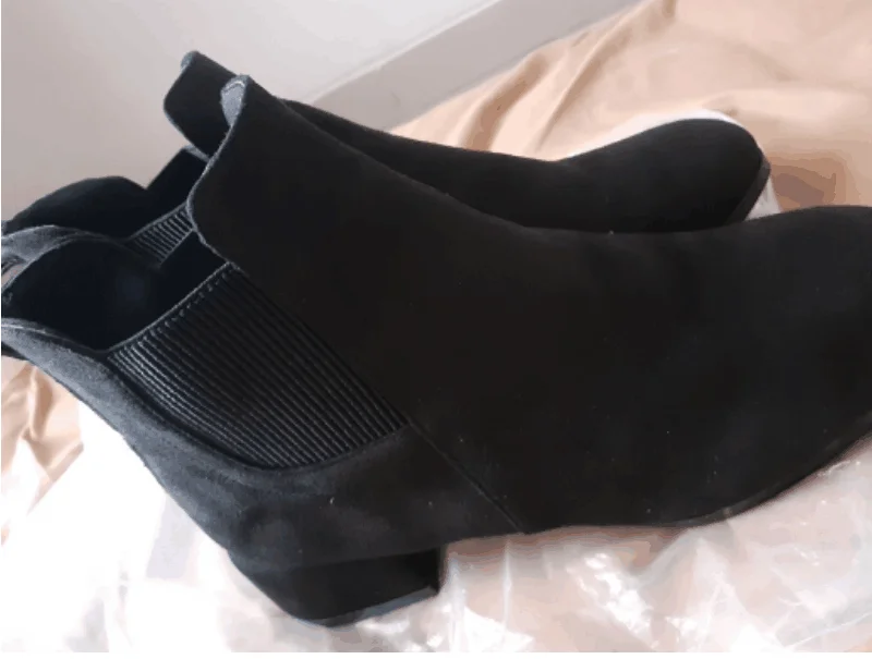 Autumn Winter Boots women Camel Black Ankle For Women Thick Heel Slip On Ladies Shoes | Обувь