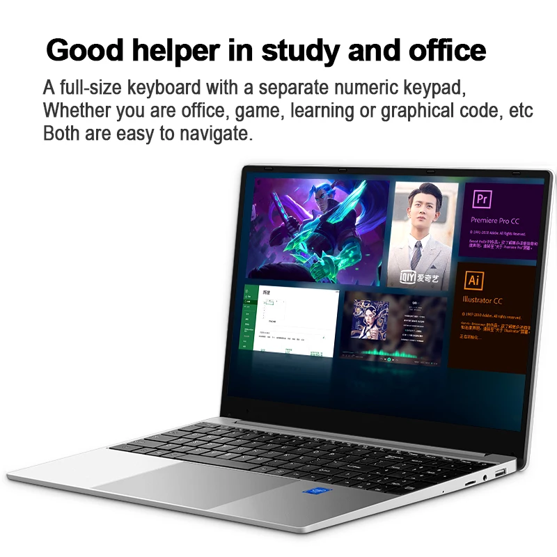 DASKA 15.6 дюймовый игровой ноутбук дешево 1920x1080 Intel i7 4500u Quad Core 8GB RAM 128GB 256GB 512GB SSD Windows 10 компьютер.