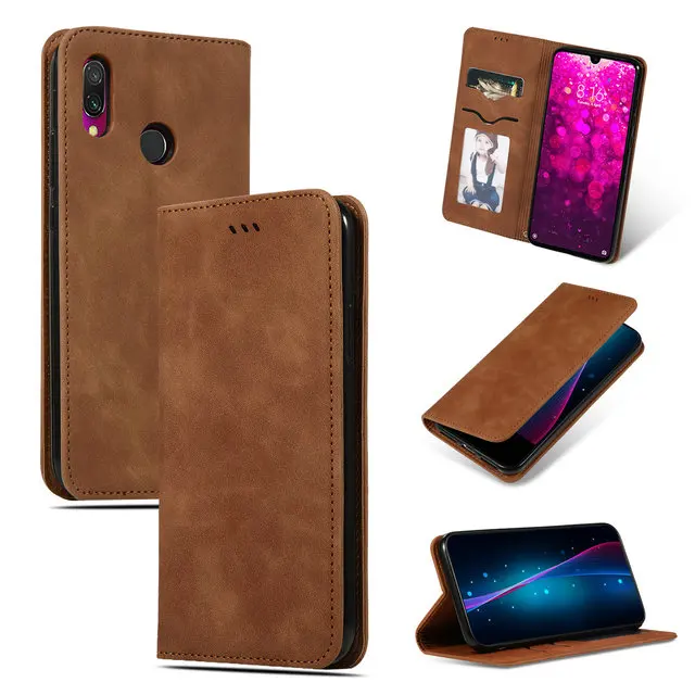 Роскошный однотонный чехол-кошелек для huawei P Smart Z, чехол для huawei P Smart, чехол-книжка для Funda huawei P Smart Plus, чехол Smart