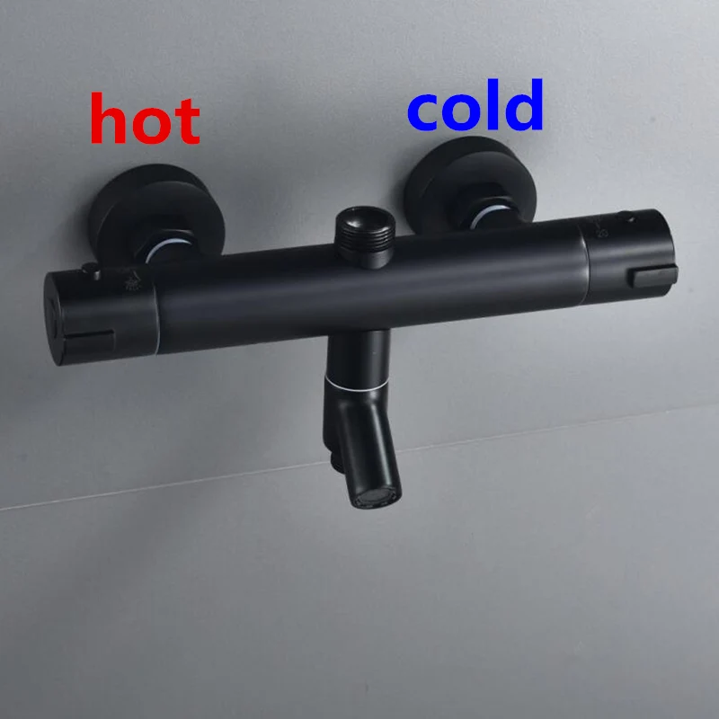 Новый смеситель для ванной и душа с черной росписью клапан управления водой