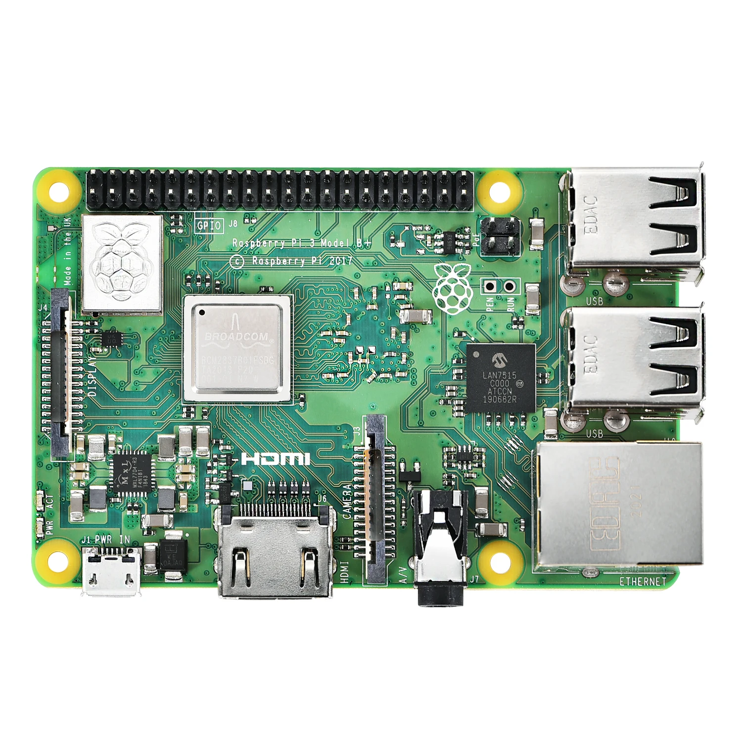 ICEasy Raspberry Pi 3 Model B + (плюс) Motherboard1.4GHz Quad Core 64 разрядный процессор Wi Fi Bluetooth и USB Порты