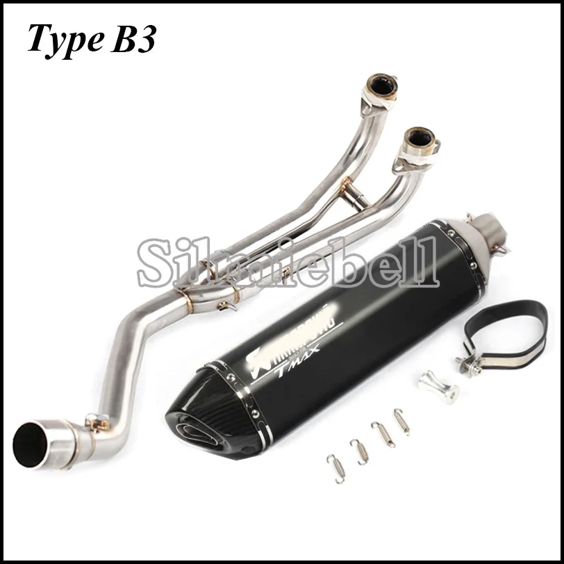 

T-MAX 530 AK laser exhaust system motorcycle Escape moto slip on front link pipe for Yamaha TMAX 530 TMAX 500 TMAX530 TMAX500