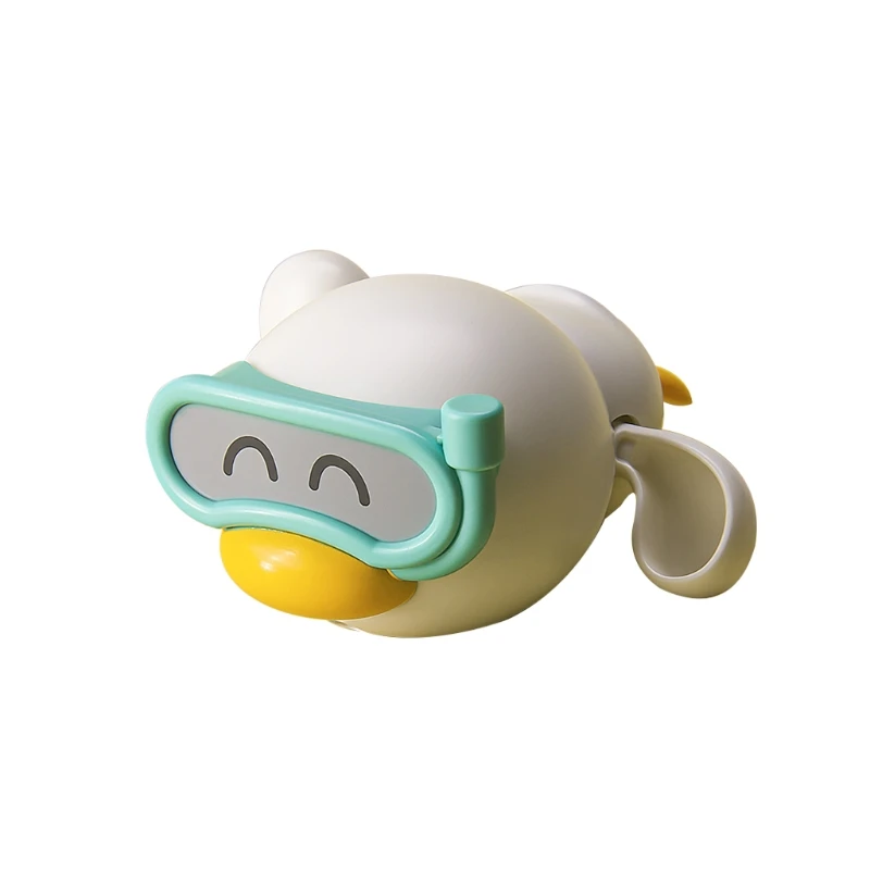 Cute Diving Pirate Little Clockwork Duck, Swimming Wind Up Duck for Toddlers Babies Bathing, Black/White/Yellow