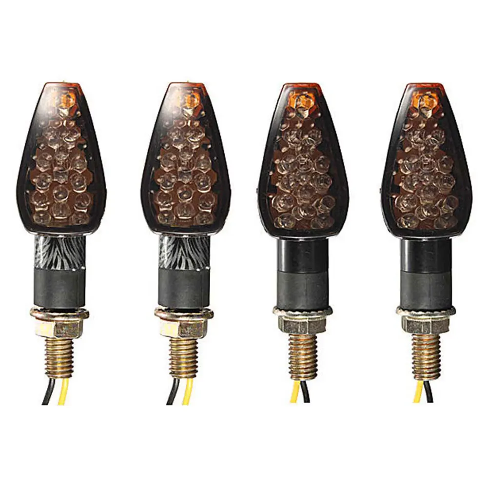 

4 Pes Motorcycle Turn Signal Lights Triangle Led Turn Signals Indicators Universal For Honda Kawasaki Yamaha Ducati Turn Signal
