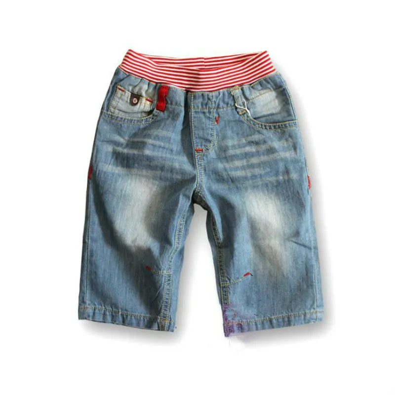 

Children Baby Summer Washed Cotton Soft Denim Five Pants Boys Kids Clothes