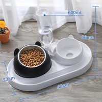pet stuff cat food bowl pet automatic feeder water dispenser for pets water drinking feeder large capacity dispenser pet supply
