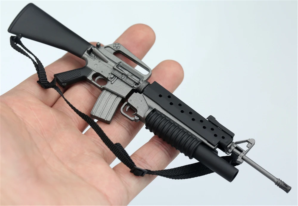 Модель пистолета-пулемета M16 M16A1 масштаб 1/6 пластиковое оружие игрушки для