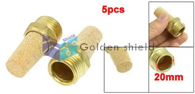 5 шт металлокерамическая бронза пневматическая резьба 1/2 дюйма PT глушитель на