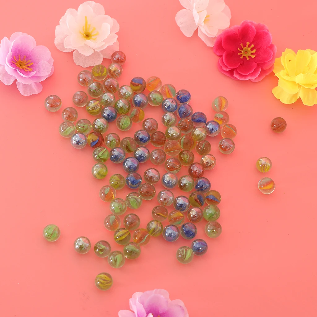 Стеклянный мрамор s 12 мм упаковка из 100 штук детские игрушки для пробежек с